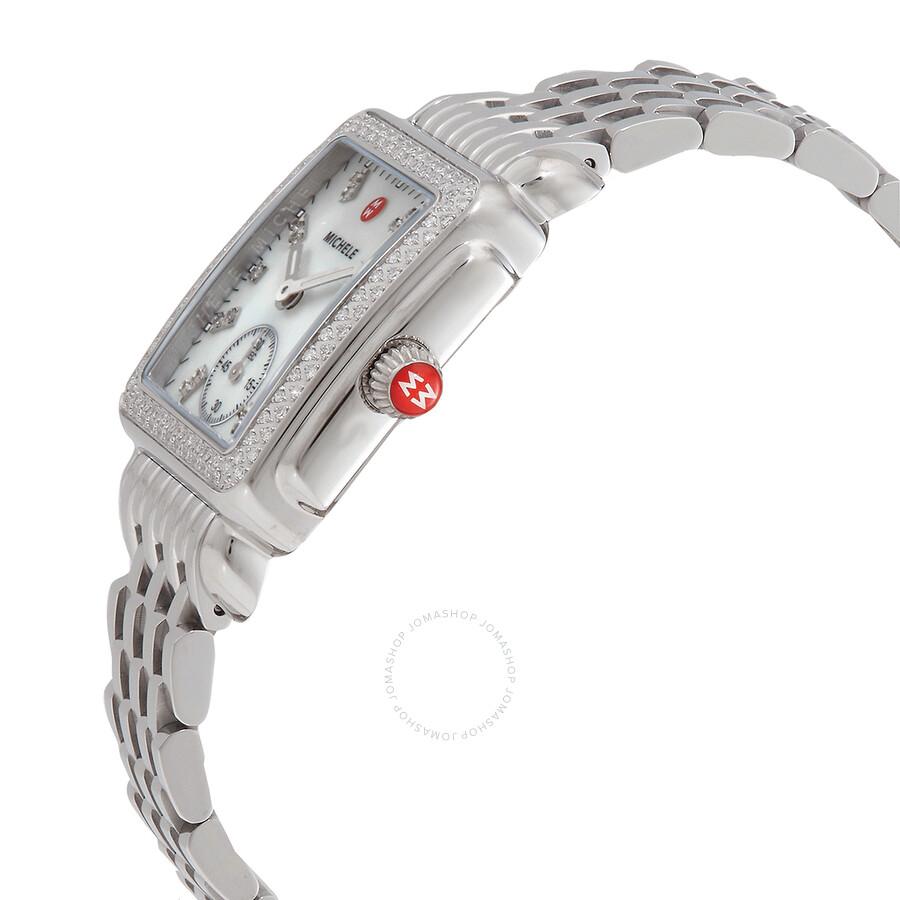Michele Deco Mid Quartz Diamond Ladies Watch MWW06V000122