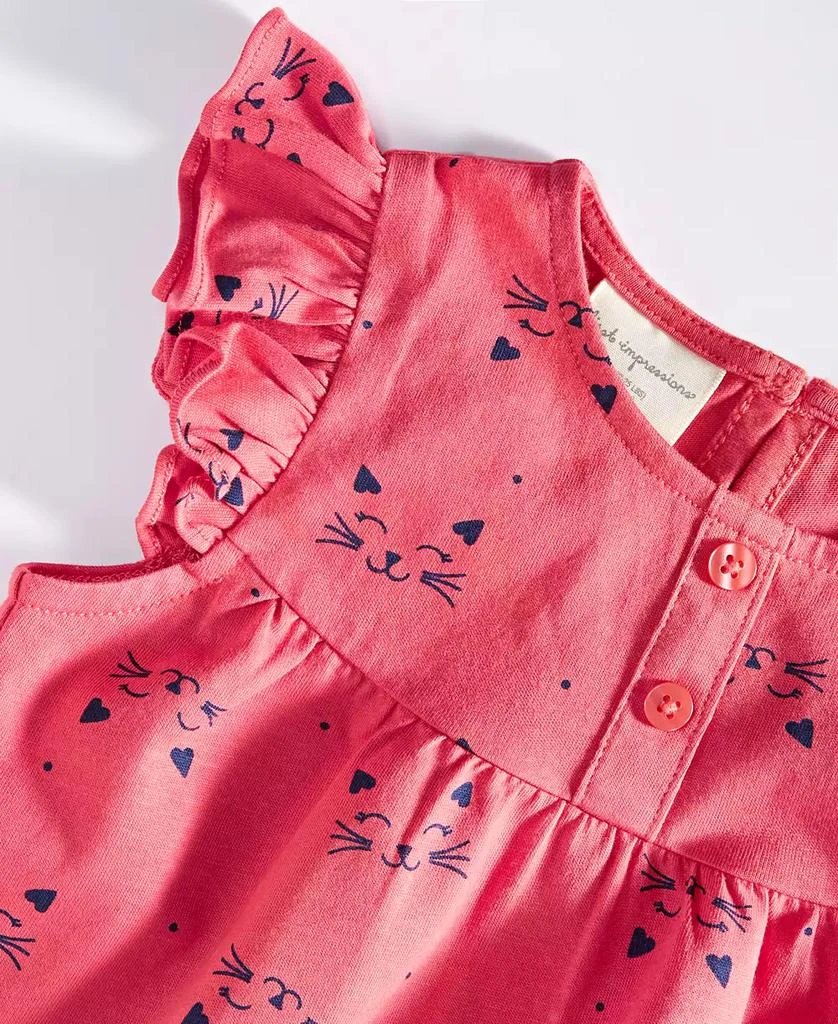 First Impressions Baby Girls Kitten Smile Cotton Sunsuit, Created for Macy's 3