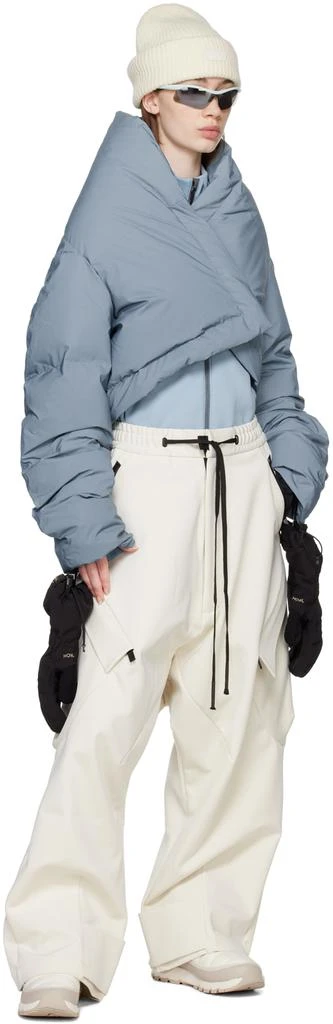 TEMPLA Blue Wrap Down Jacket 4