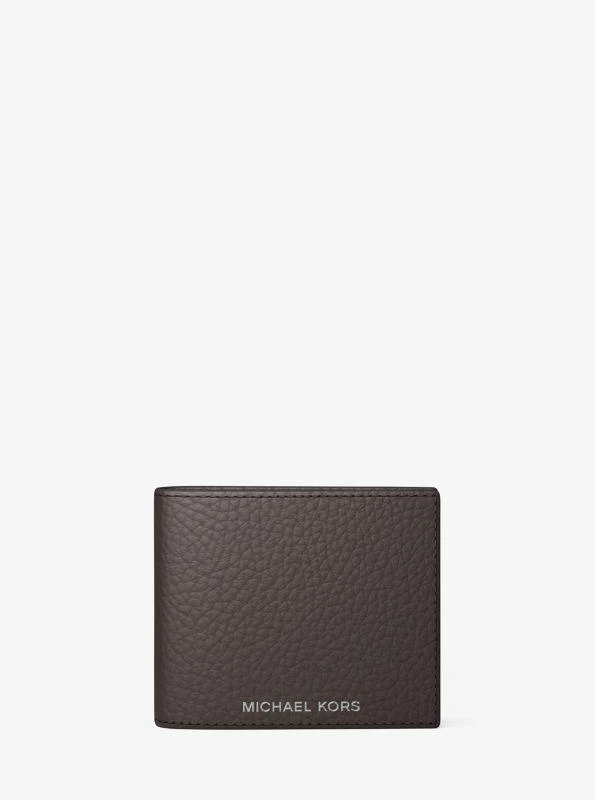 Michael Kors Hudson Pebbled Leather Billfold Wallet 1