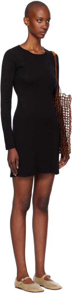 Gil Rodriguez Black Long Sleeve Bellevue Minidress