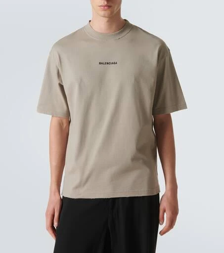Balenciaga Logo cotton jersey T-shirt 3