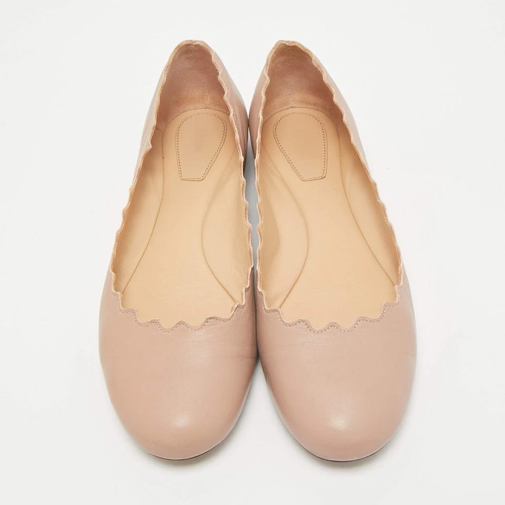 Chloé Chloe Dusty Pink Leather Scallop Lauren Ballet Flats Size 36.5 3