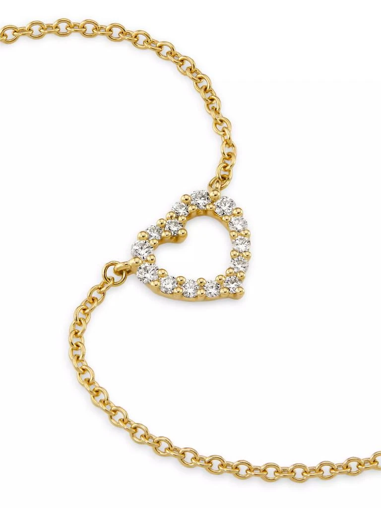 Hearts On Fire Signature 18K Yellow Gold & 0.09-0.13 TCW Diamond Small Heart Pendant Necklace 4