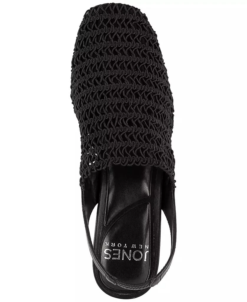 JONES NEW YORK Women's Carolton Woven Slingback Flats 4