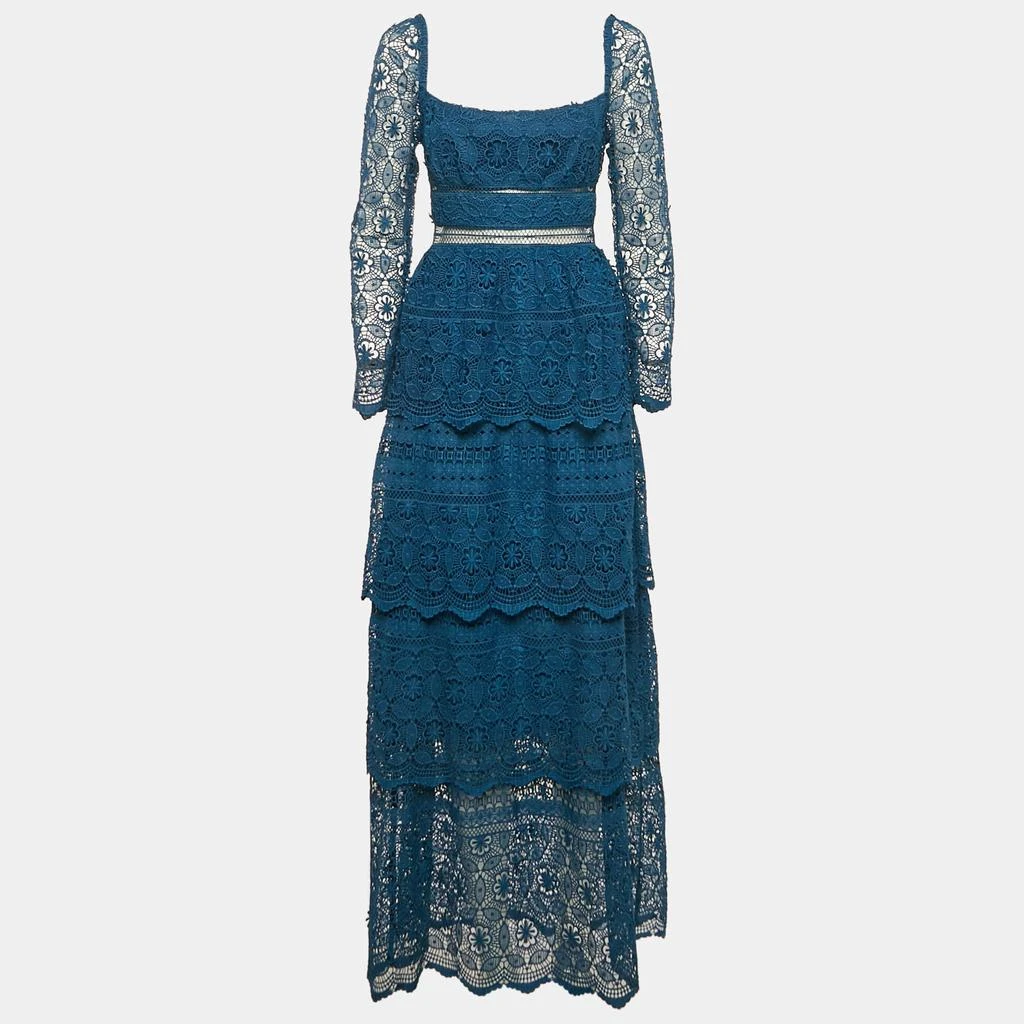 Shop Self-Portrait Blue Petrol Lace Guipure Tiered Maxi Dress S on Sale at BeyondStyle Get 50% Off Self-Portrait Blue Petrol Lace Guipure Tiered Maxi Dress S with Limited-Time Flash Deals, Exclusive Shop Self-Portrait Blue Petrol Lace Guipure Tiered Maxi Dress S on Sale at BeyondStyle Get 50% Off Self-Portrait Blue Petrol Lace Guipure Tiered Maxi Dress S with Limited-Time Flash Deals, Exclusive