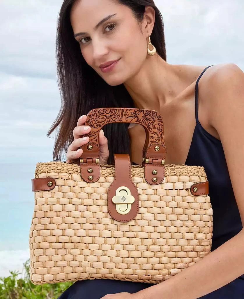 Patricia Nash Sancia Medium Straw Satchel 2