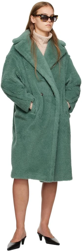 Max Mara Green Teddy Bear Icon Coat 4