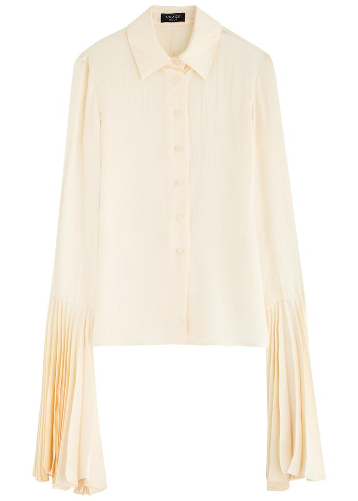 A.W.A.K.E MODE Crinkle-effect satin shirt