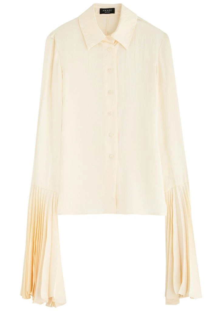 A.W.A.K.E MODE Crinkle-effect satin shirt 1
