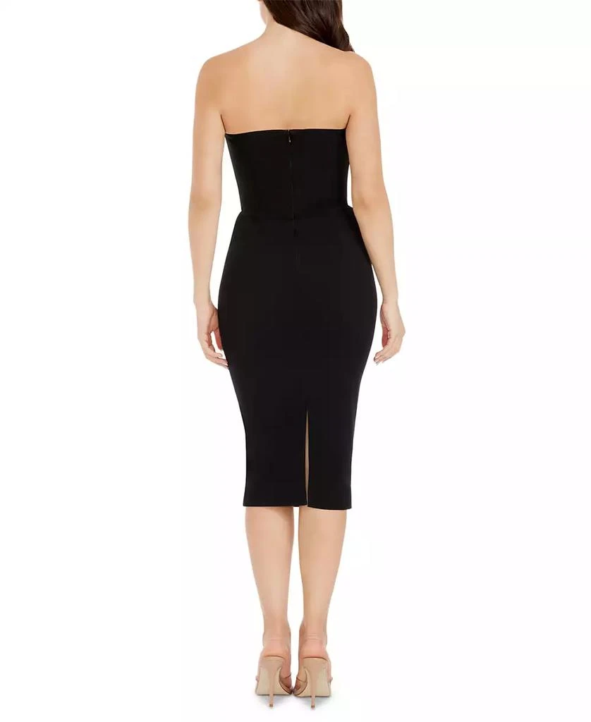 Dress The Population Women's Erica Strapless Plunge-Neck Bodycon Midi Dress 4