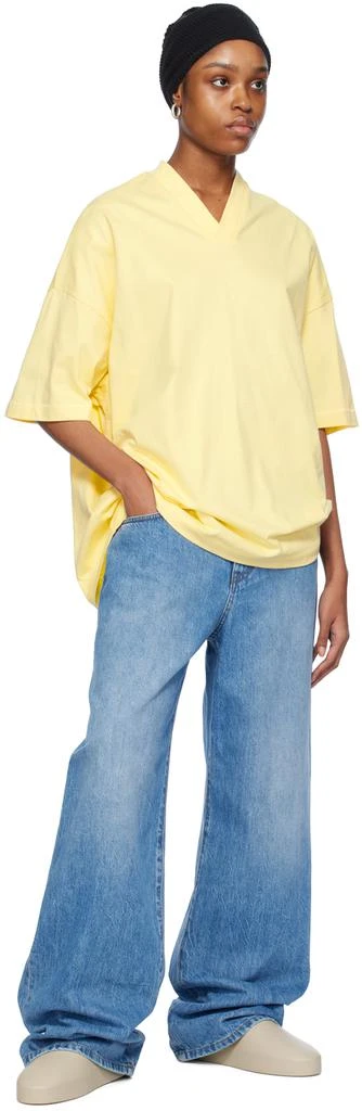 Essentials Yellow V-Neck T-Shirt 4