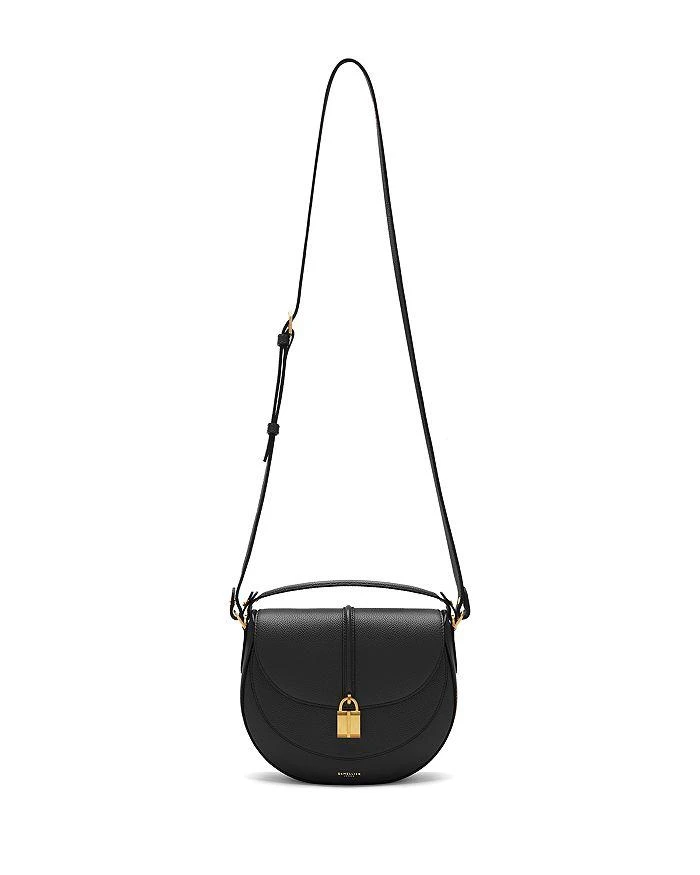 Demellier Siena Small Leather Saddle Bag 4