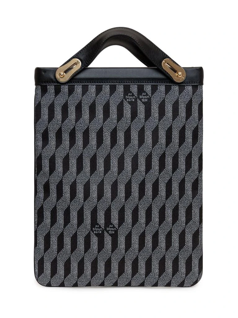 Au Départ Au Départ Elysées Reflex Logo Printed Tote Bag 1