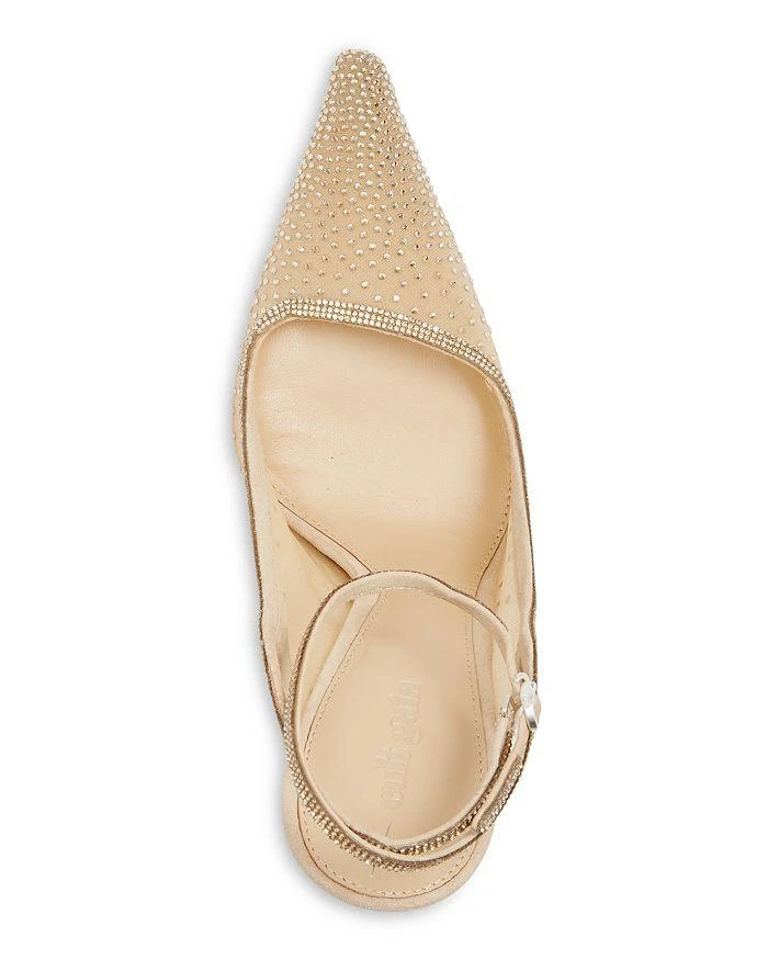 Cult Gaia Women's Diya Embellished Mesh Slingback Pumps 3