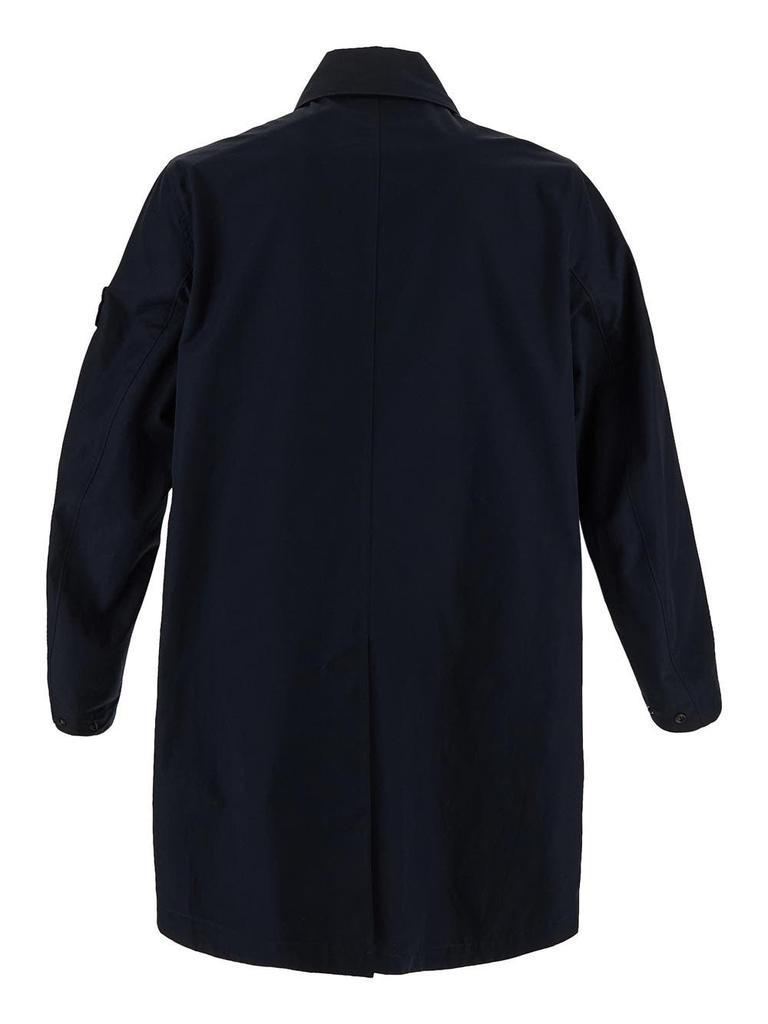 Stone Island Blue waterprof trench coat