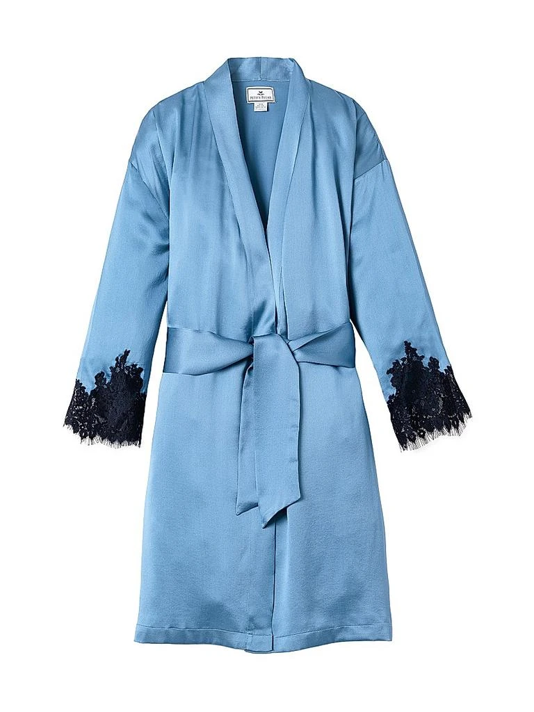 Petite Plume Mystique Lace & Mulberry Silk Robe 1