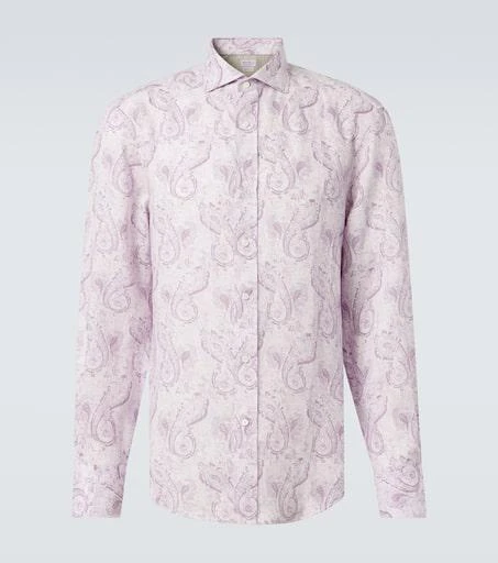 Brunello Cucinelli Printed linen shirt 1