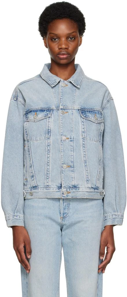 AGOLDE Blue Charli Oversized Denim Jacket 1