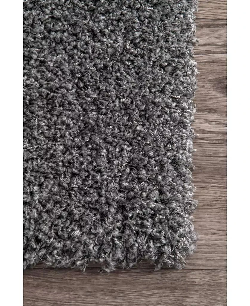 nuLOOM Easy Shag Contemporary Marleen Solid 3'2" x 5' Area Rug 3