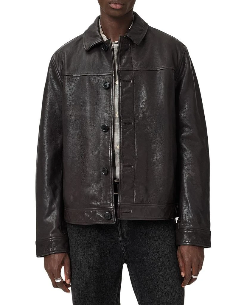 ALL SAINTS Nates Leather Jacket 4