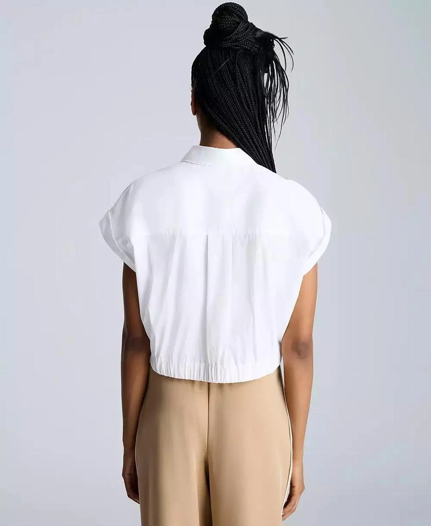Kenneth Cole Women's Short Dolman-Sleeve Cropped Shirt 2