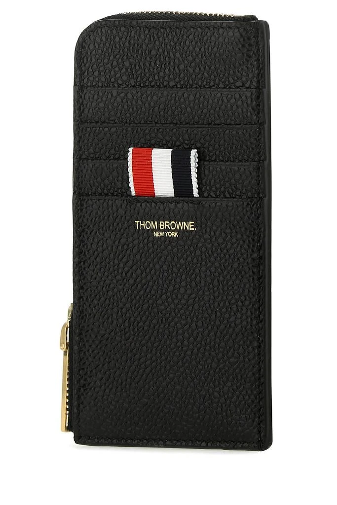 Thom Browne Black leather coin purse 1