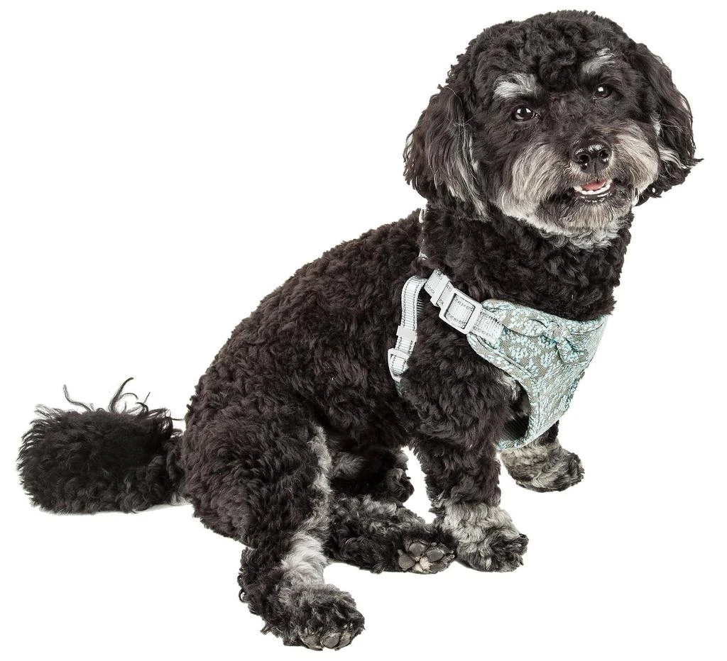 Pet Life 'Fidomite' Mesh Reversed  and Adjustable Fashion Dog Harness W/ Designer Bowtie 2