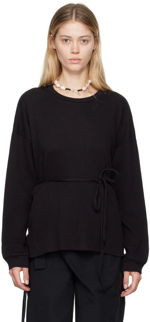 Baserange Black Shaw Long Sleeve T-Shirt 1