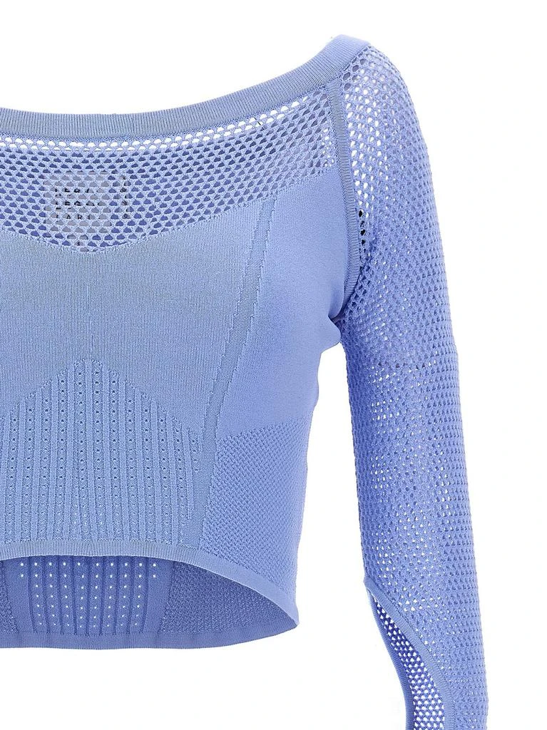 Herve Leger Hervé Léger Mix Cropped Knitted Top 3