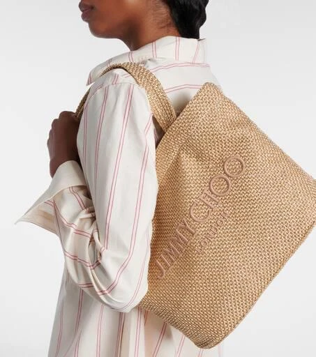 Jimmy Choo Beach Medium embroidered tote bag 2