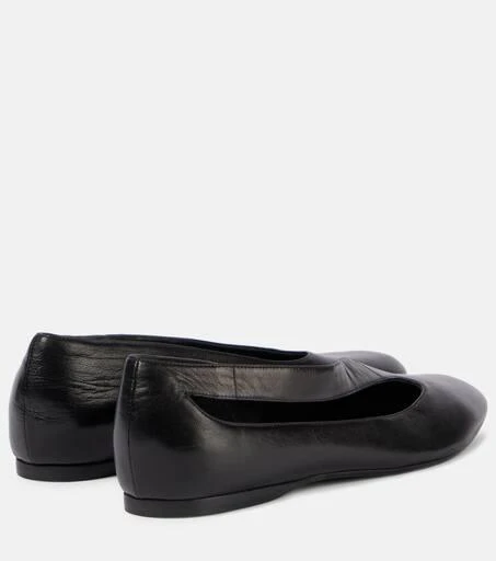Khaite Diana cutout leather ballet flats 2