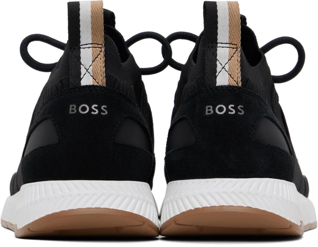 Hugo Boss Black Knitted Sneakers