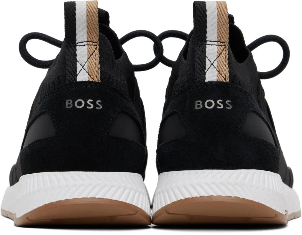 Hugo Boss Black Knitted Sneakers 2