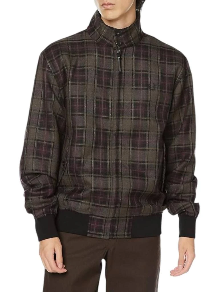 Fred Perry Harrington Jacket In Violet/black 1