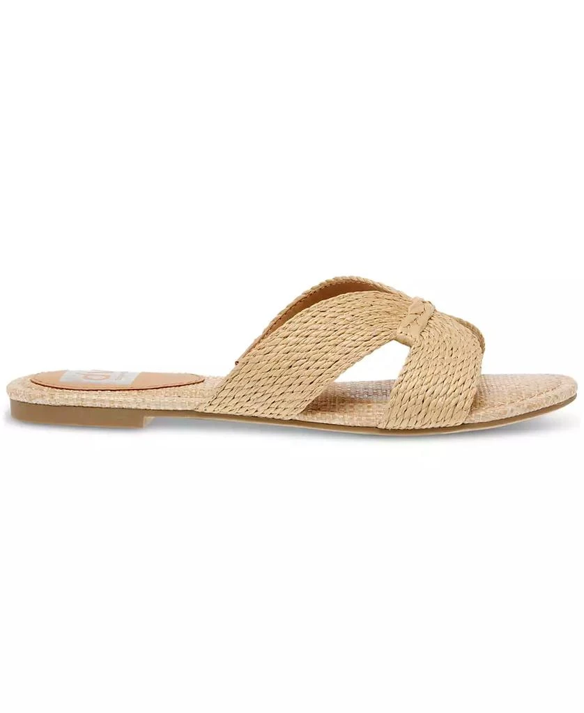 DV Dolce Vita Geeya Raffia Criss Cross Strap Slide Sandals 2