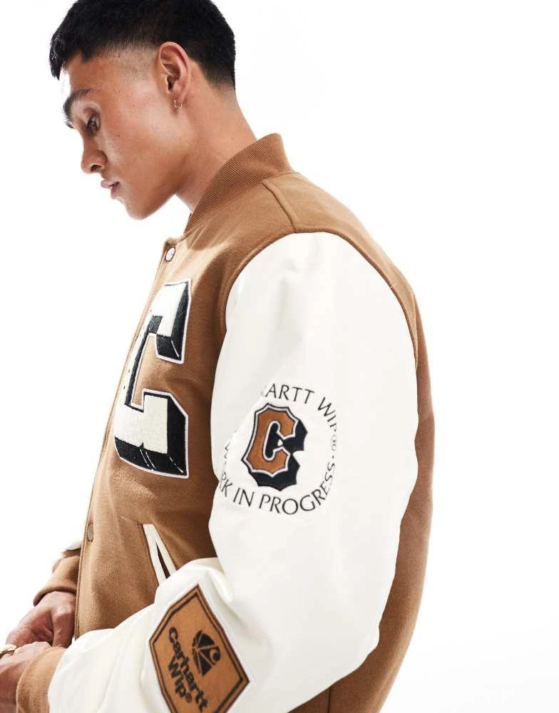Carhartt WIP Carhartt WIP ducks bomber jacket in brown 3