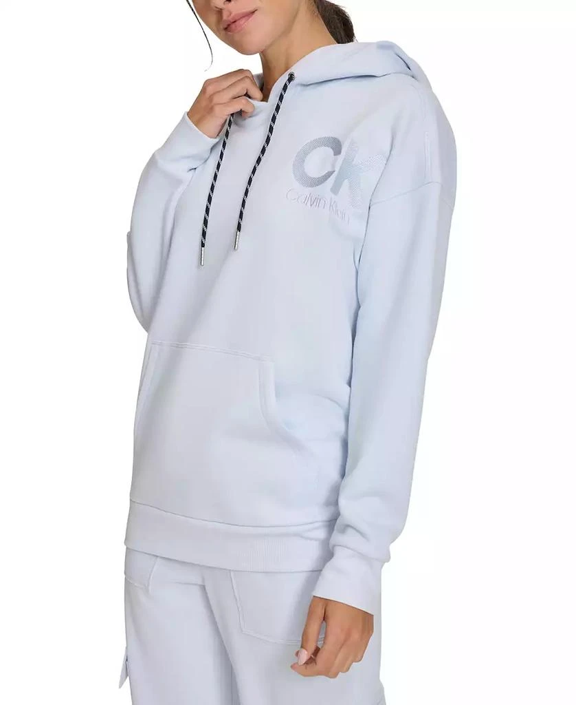 Calvin Klein Women's Eco Fleece Logo Pullover Hoodie 3