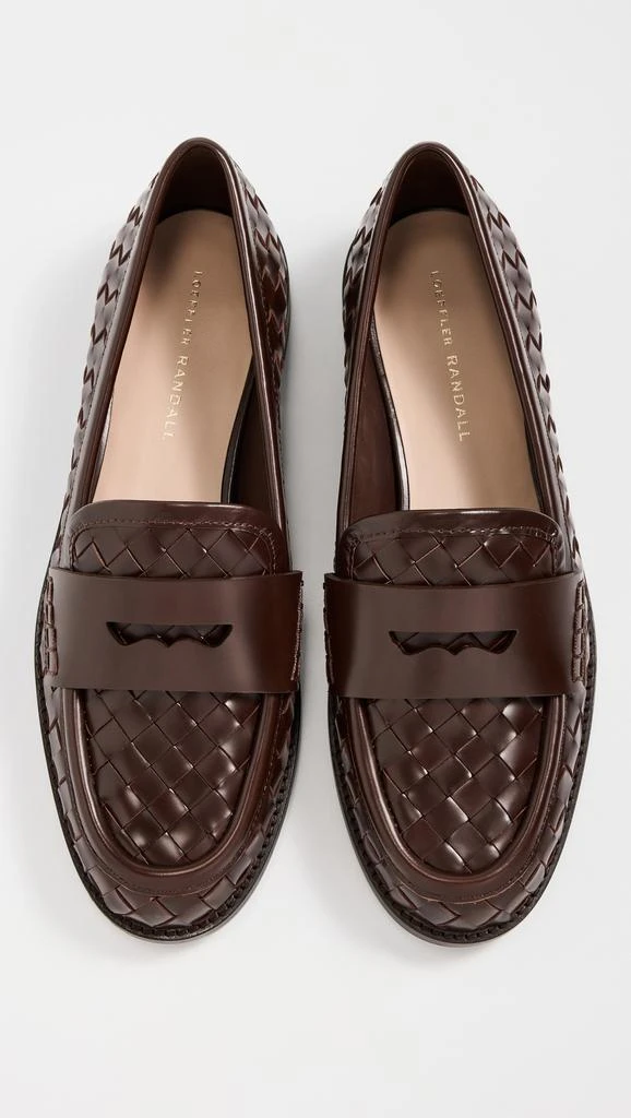 Loeffler Randall Rachel Woven Leather Loafers 1