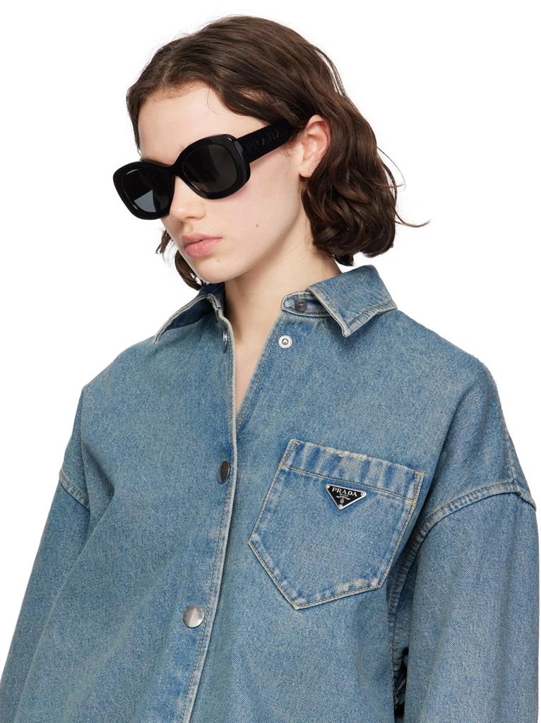 Prada Black Round Sunglasses 4