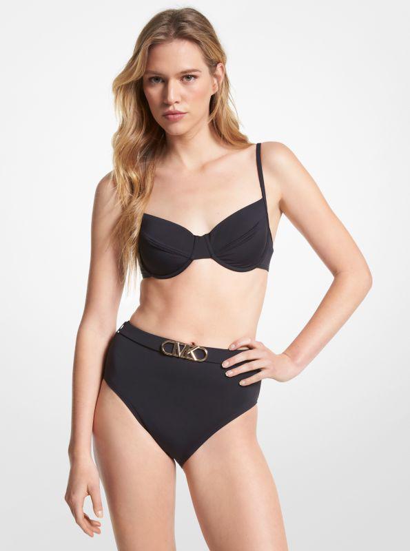 Michael Kors Stretch Nylon Underwire Bikini Top