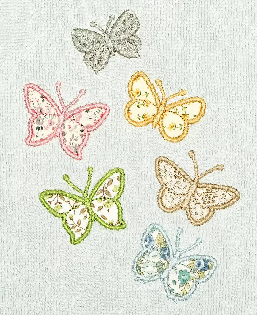 Linum Home Textiles Turkish Cotton Mariposa Embellished 2-Pc. Fingertip Towel Set 3