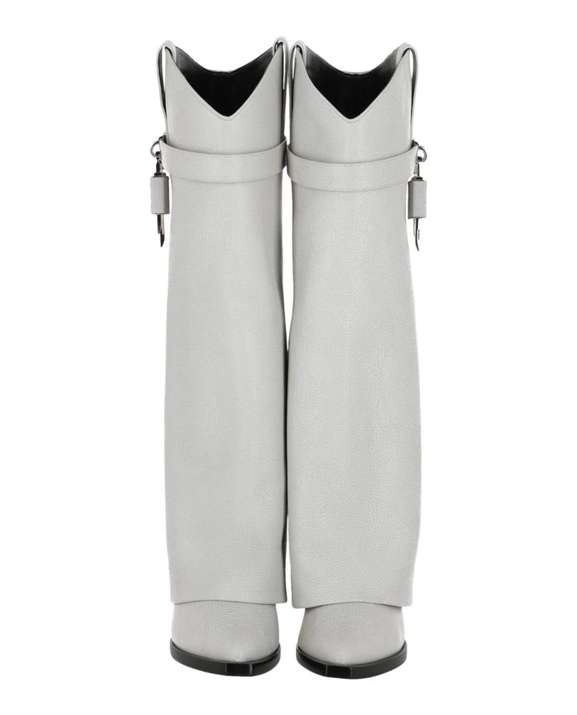 Givenchy Shark Lock Cowboy Boots In Aged Leather 5