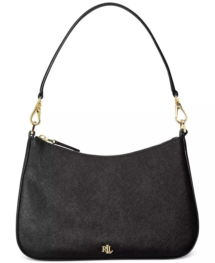 Ralph Lauren Women's Crosshatch Leather Medium Danni Shoulder Bag 1