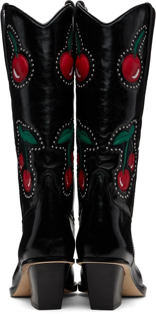 Paris Texas Black Cherry Blossom Boots 2