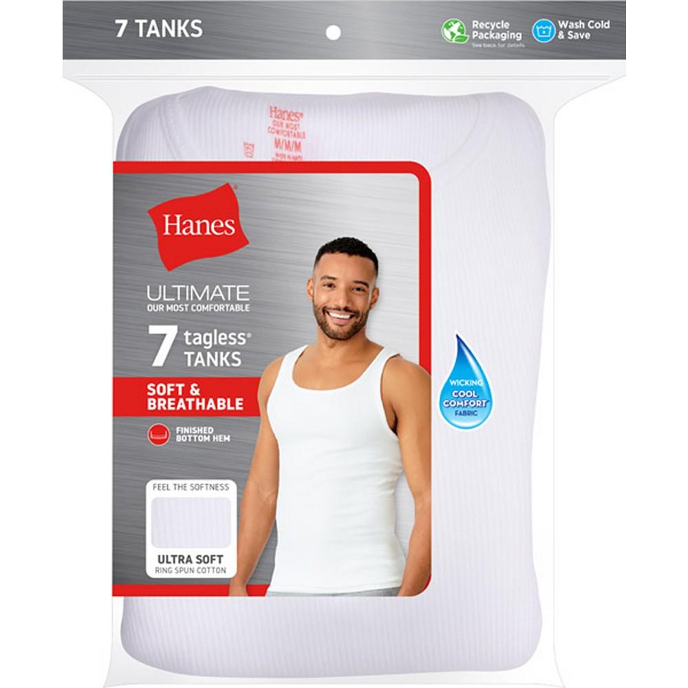 Hanes Men's Ultimate® ComfortSoft® 7-Pk. Moisture-Wicking Cotton Tanks