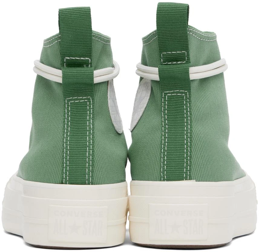 Converse Green Chuck Taylor All Star Lift Platform Utility Sneakers