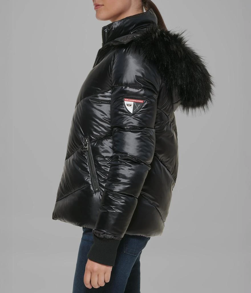 Karl Lagerfeld Paris APRES SKI SHORT CHEVRON PUFFER 2