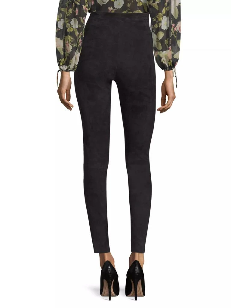 Alice + Olivia Maddox Suede Leggings 5