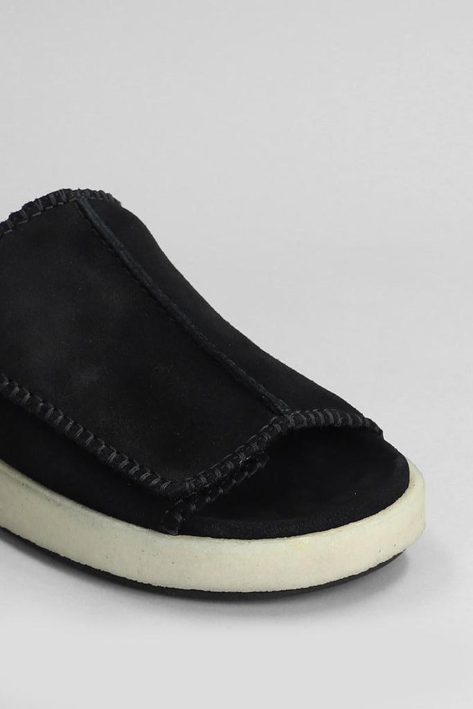 【Clarks / クラークス】 Overleigh Slide Clarks Originals Overleigh Black Suede Slides | Urban